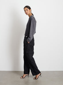 Women | Frankie Sweatshirt | Vintage Wash Washed Black