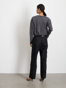 Women | Frankie Sweatshirt | Vintage Wash Washed Black