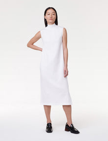 Women | Luxe Seamed Dress | White