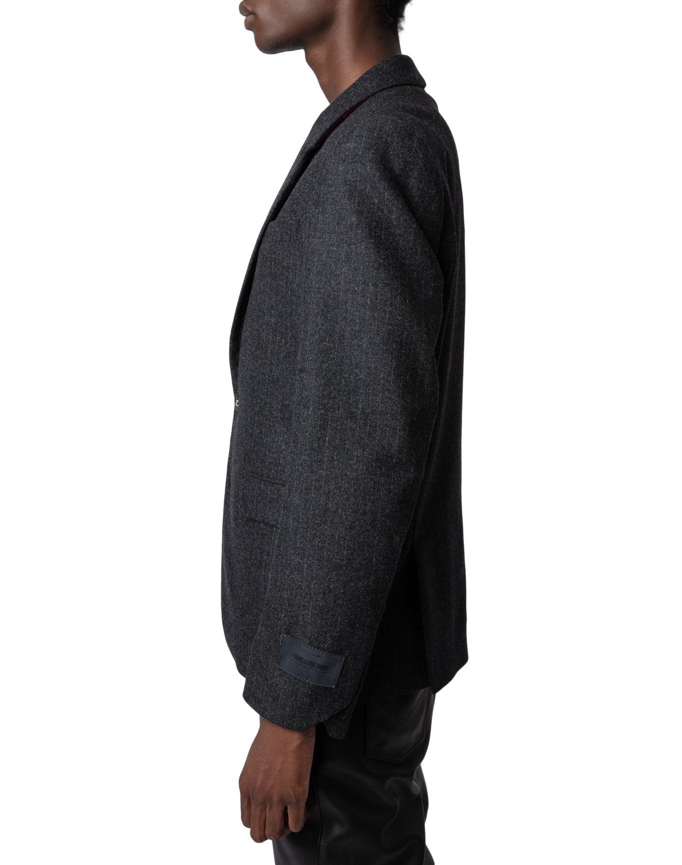 Men | Viks Wool Flannel Stripe | Anthracite