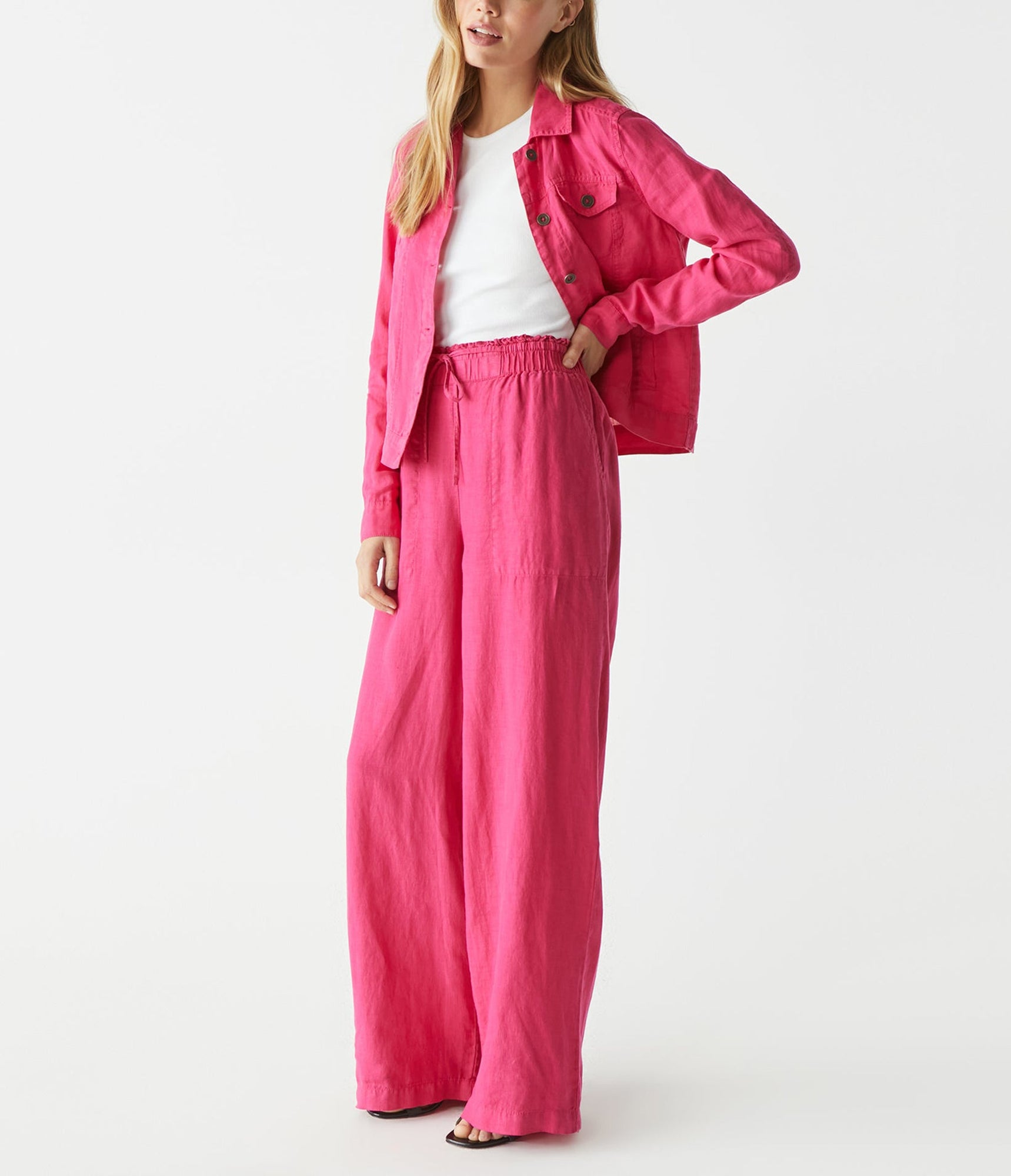 Jules Linen Pant | Dark Voltage