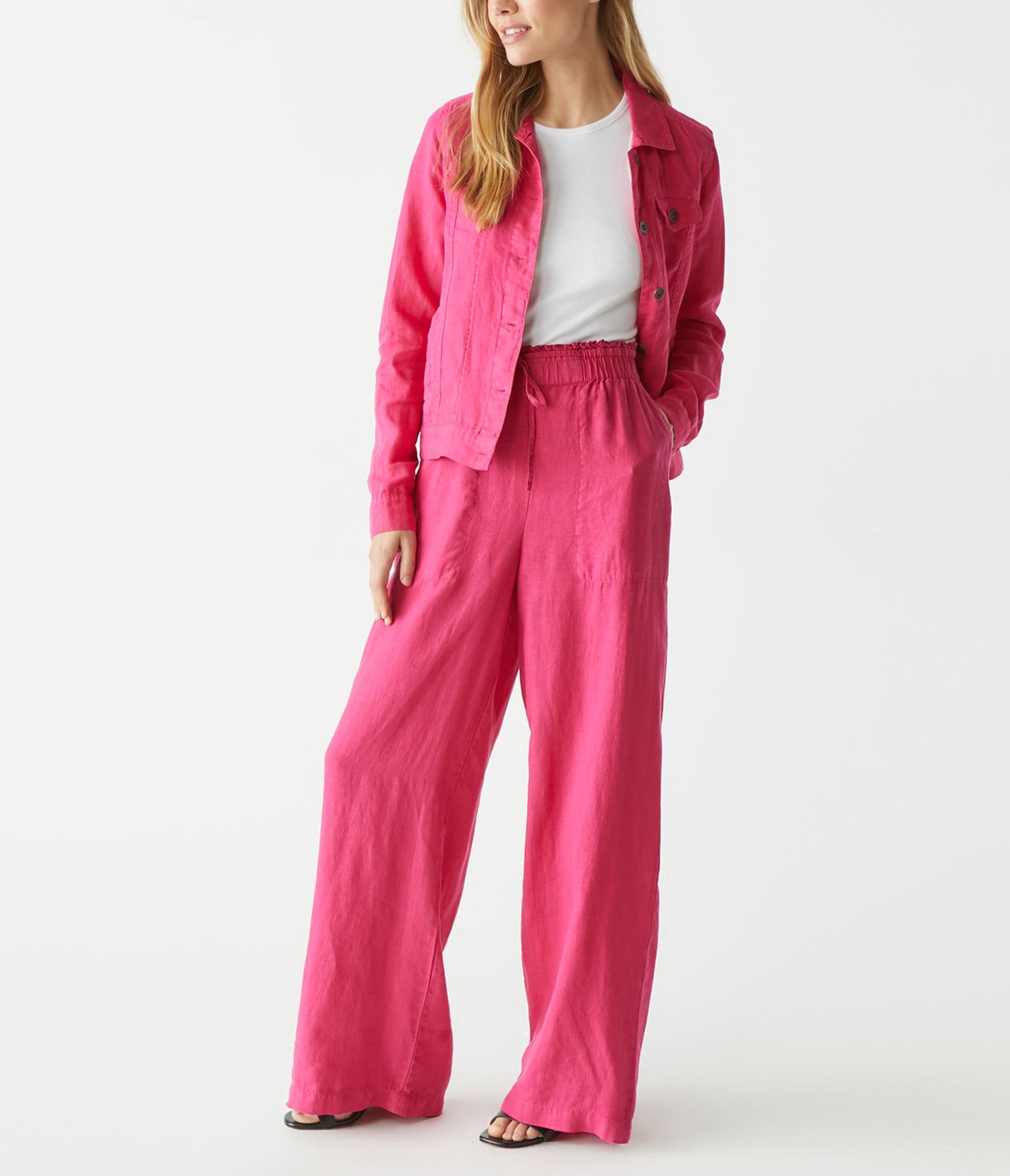 Jules Linen Pant | Dark Voltage