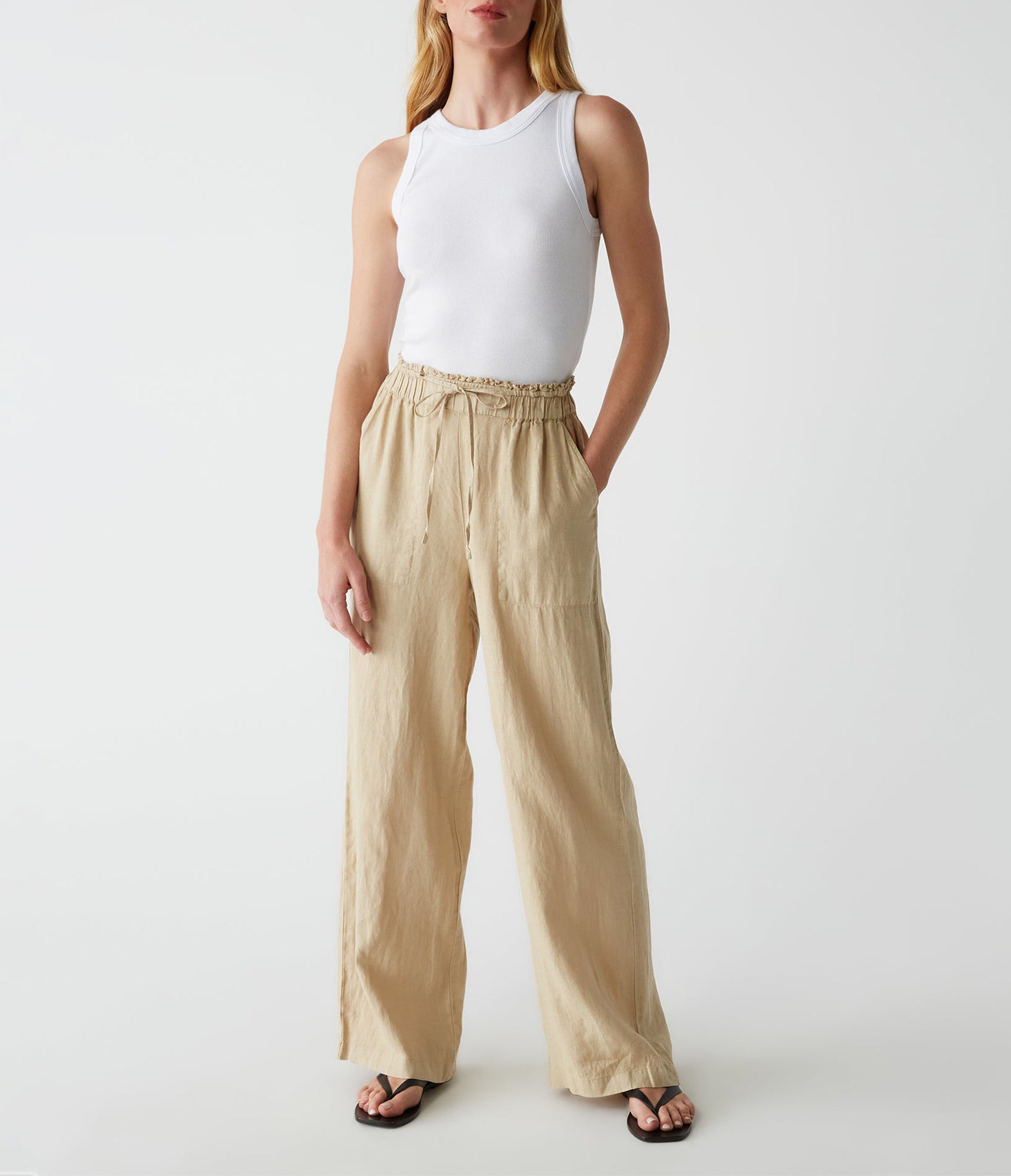 Jules Linen Pant | Natural