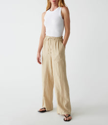 Jules Linen Pant | Natural