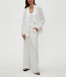 Jules Linen Pant | White