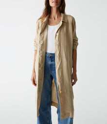 Belinda Linen Coat | Natural