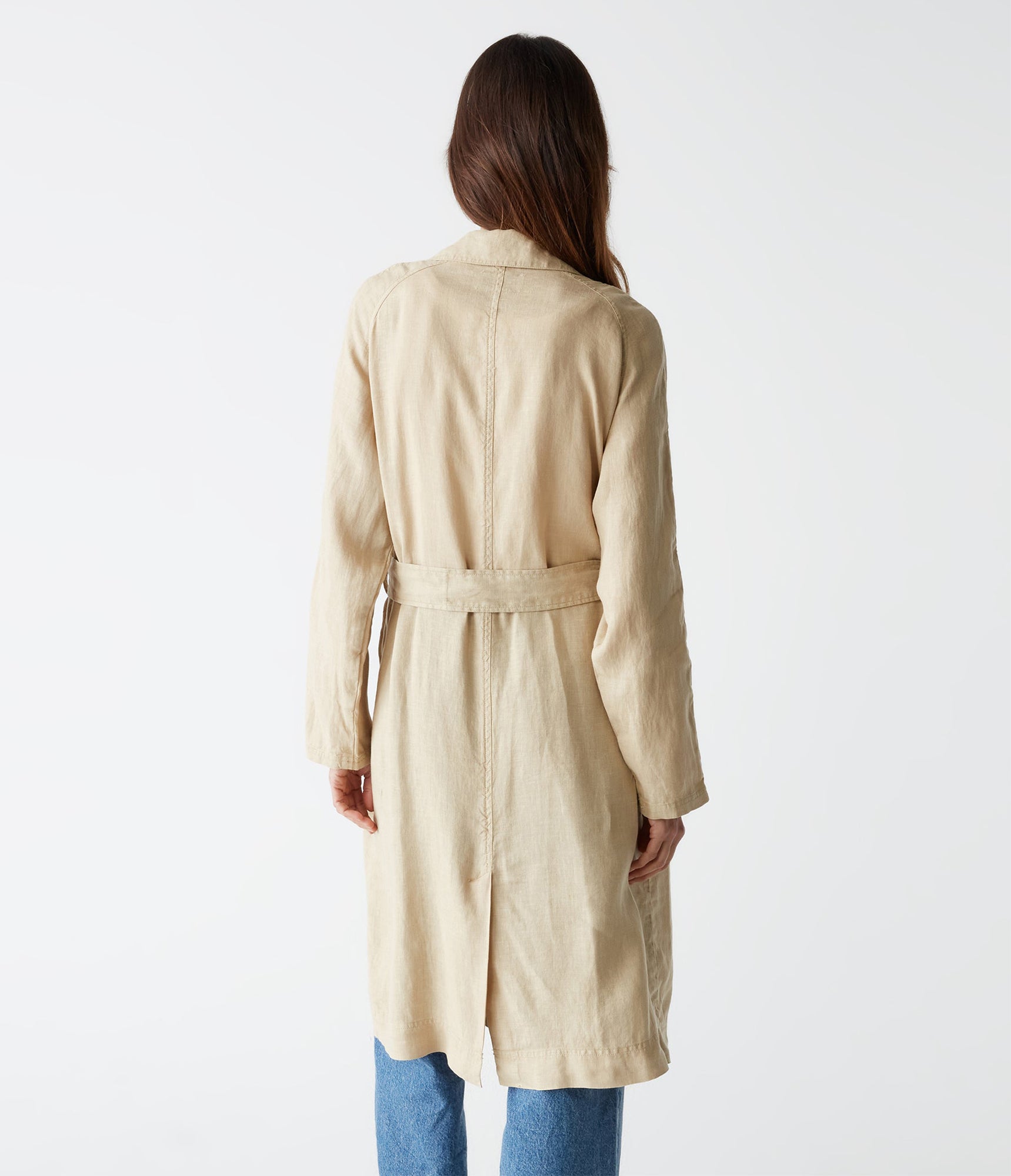 Belinda Linen Coat | Natural