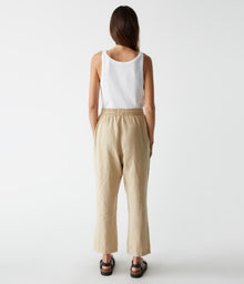 Nolan Pull On Linen Pant | Natural