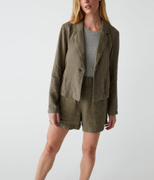 Pearson Linen Blazer | Camo