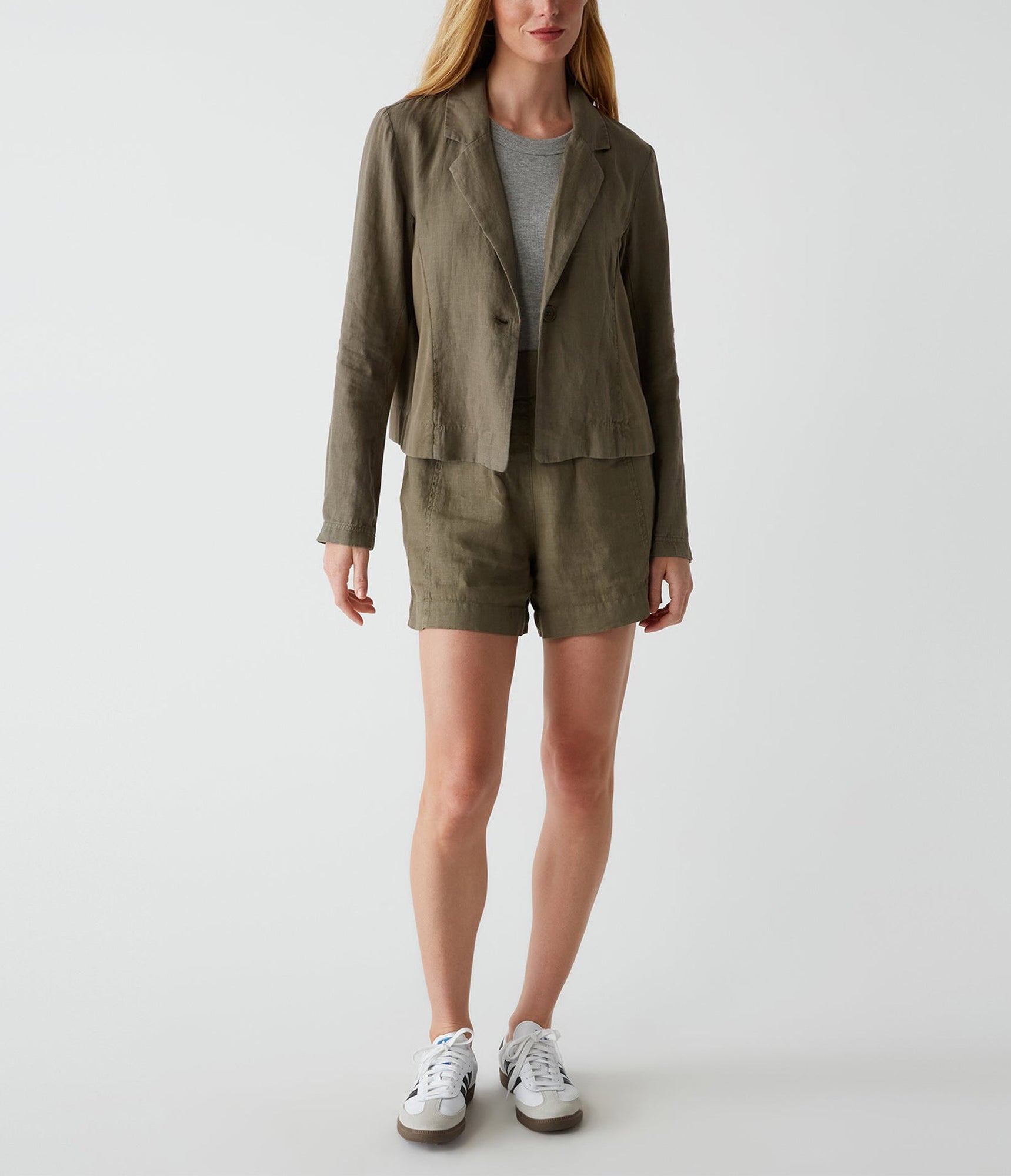 Pearson Linen Blazer | Camo
