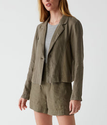 Pearson Linen Blazer | Camo