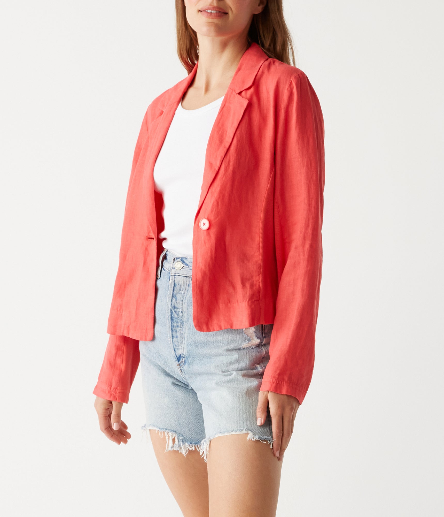 Pearson Ribbed Mixed Blazer | Spritz