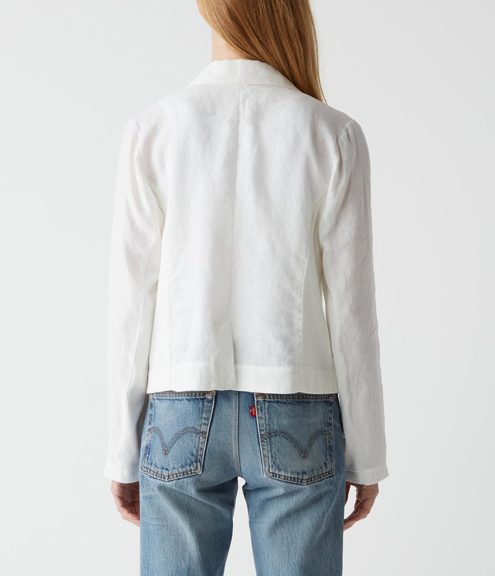 Pearson Linen Blazer | White