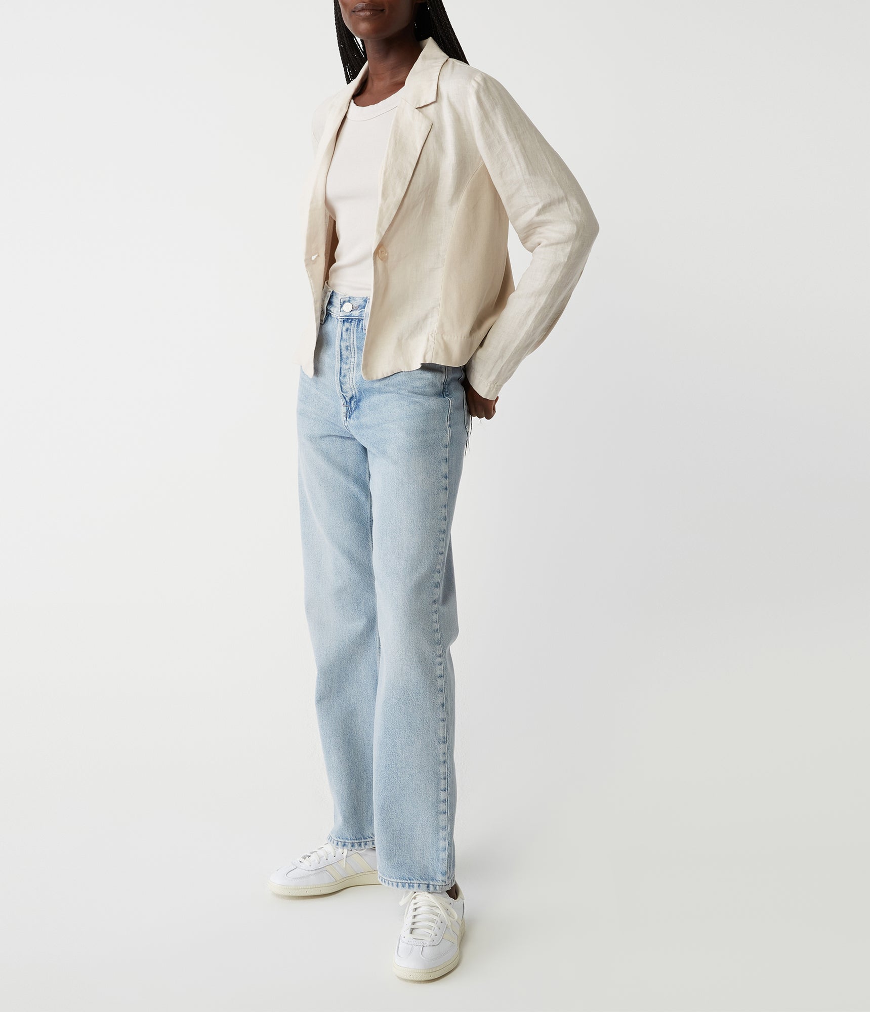 Pearson Ribbed Mixed Blazer | Winc