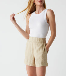 Mavis High Rise Short | Natural
