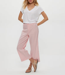 Geraldine Linen Straight Leg Pant | Bloom