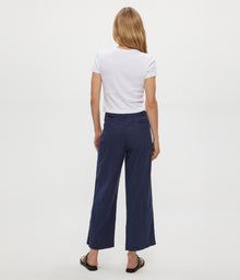 Geraldine Linen Straight Leg Pant | Nocturnal