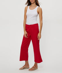 Geraldine Linen Straight Leg Pant | Rumba