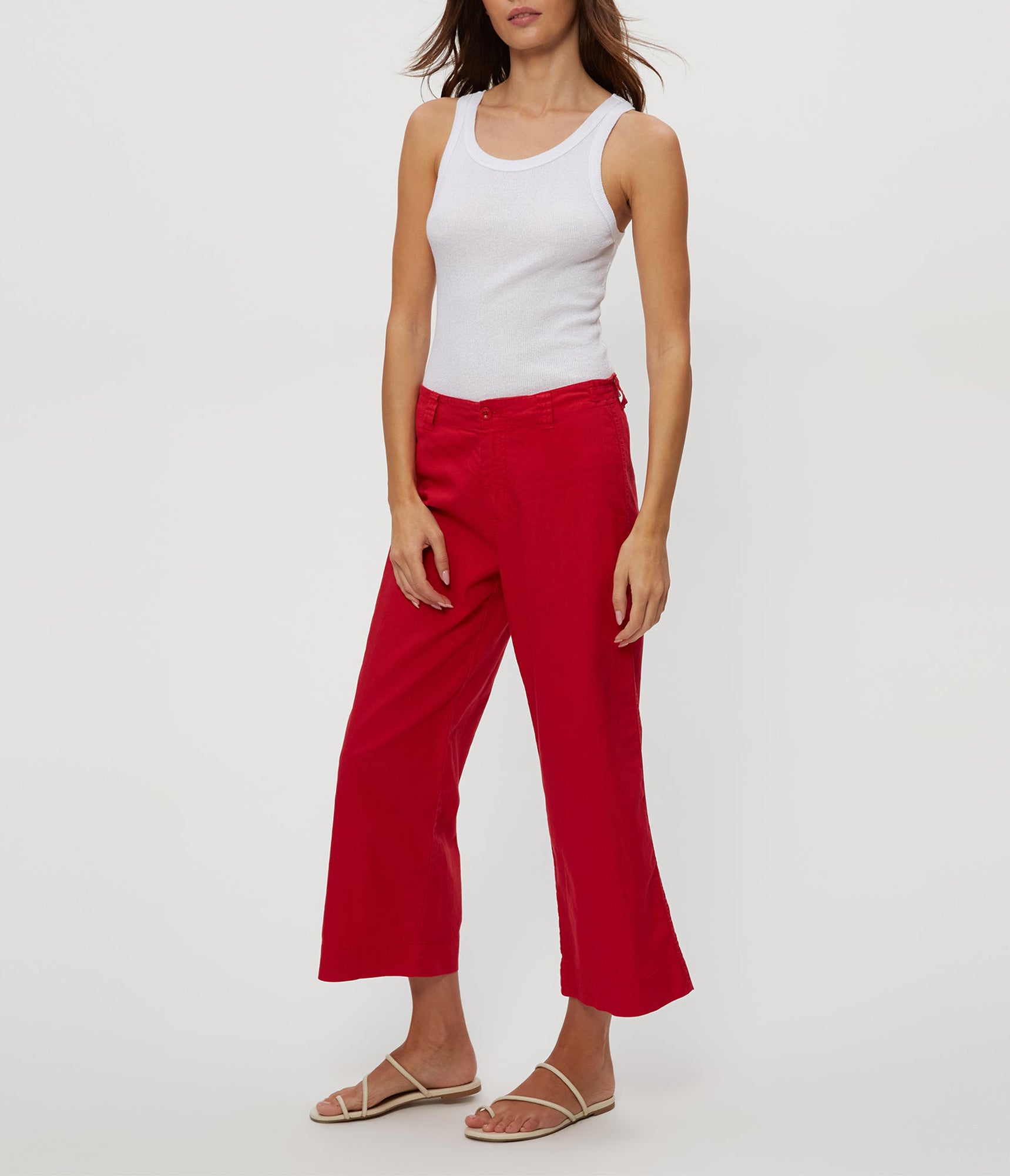 Geraldine Linen Straight Leg Pant | Rumba