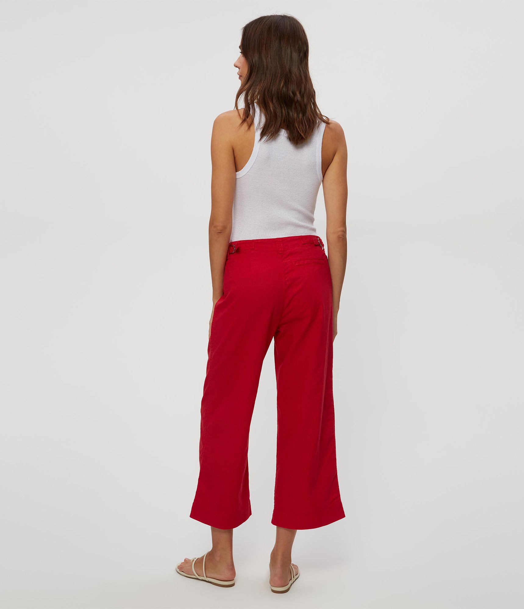 Geraldine Linen Straight Leg Pant | Rumba