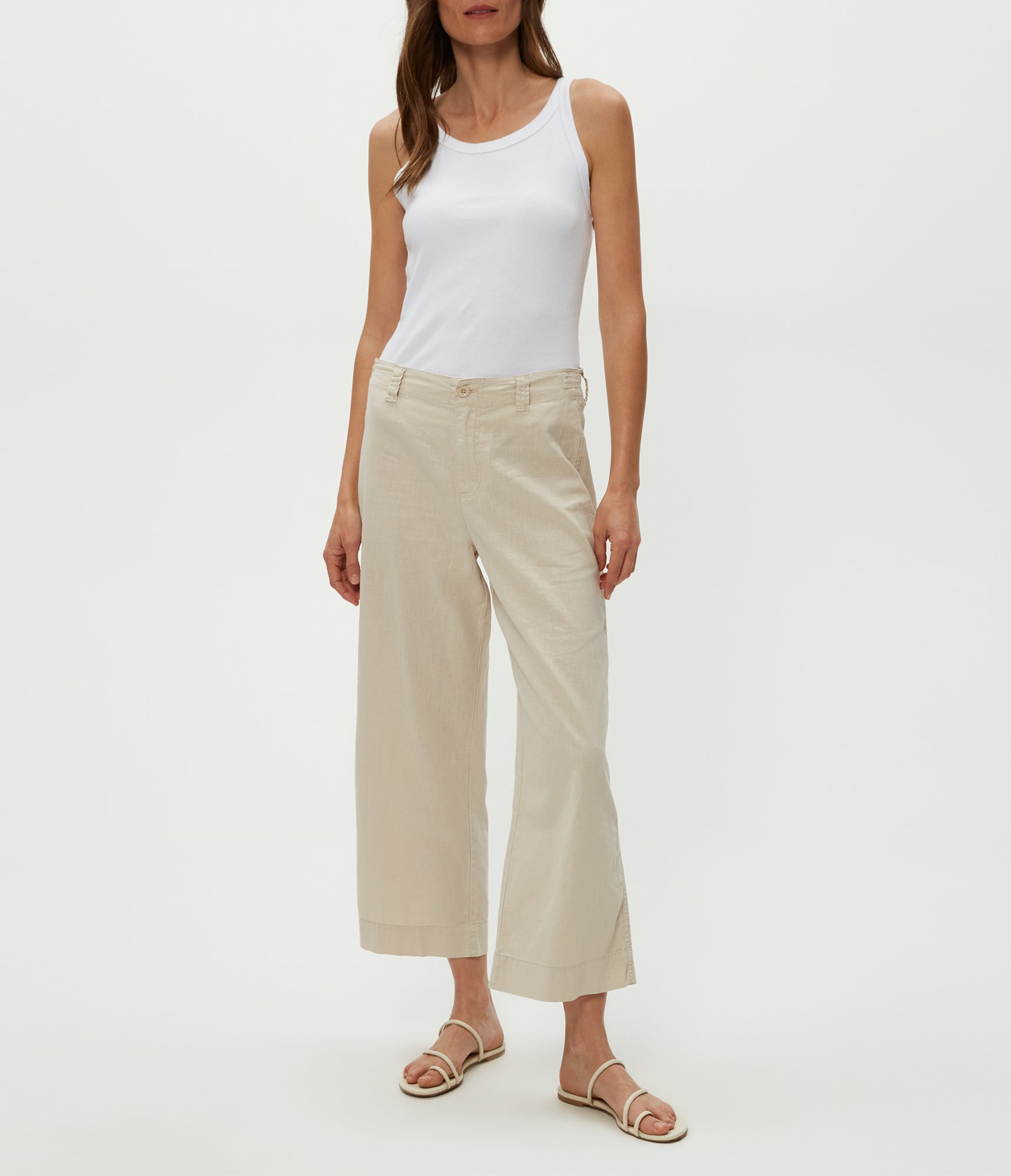 Geraldine Linen Straight Leg Pant | Windchime