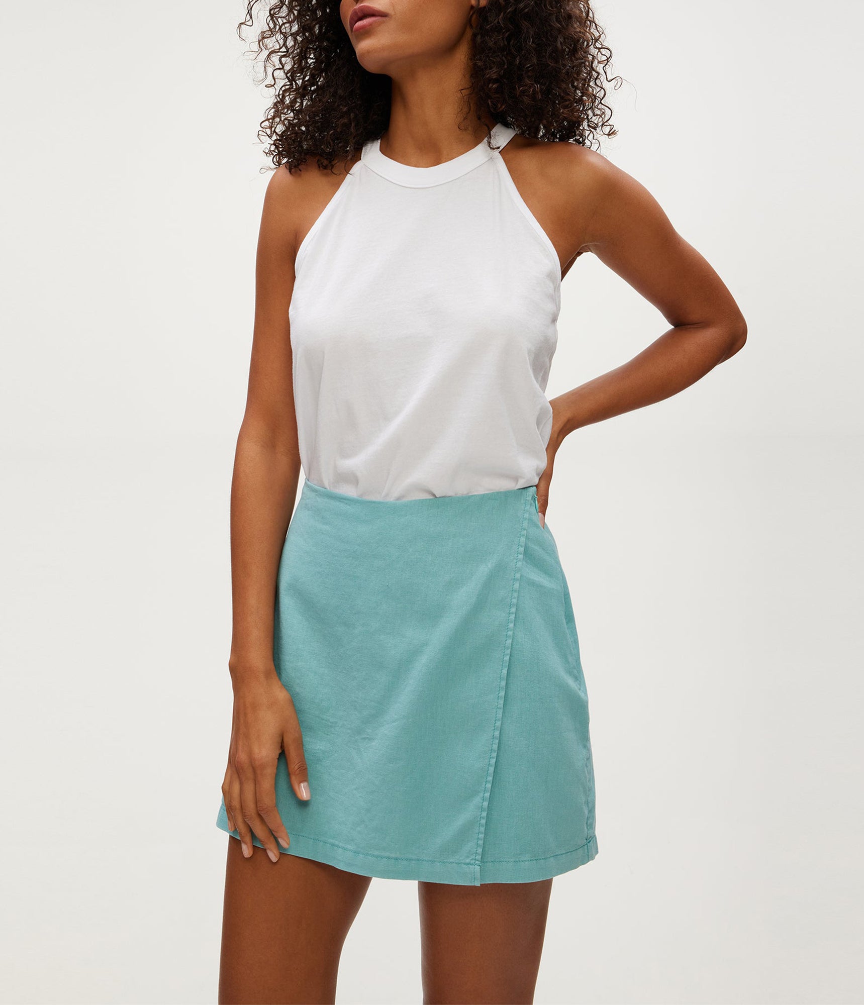 Klue Linen Mini Skort | Serene
