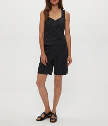 Velma Linen Short | Black