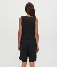 Velma Linen Short | Black