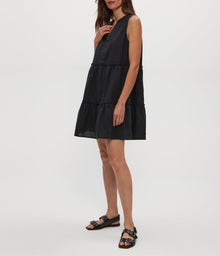 Sandra Linen Dress | Black