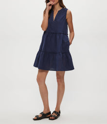 Sandra Linen Dress | Nocturnal