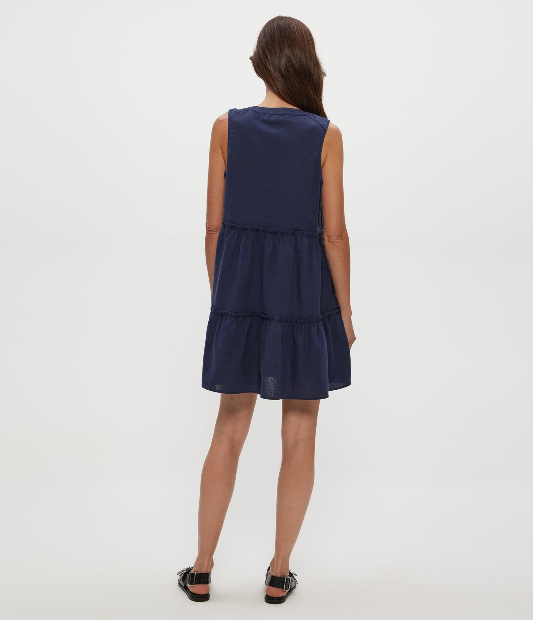 Sandra Linen Dress | Nocturnal