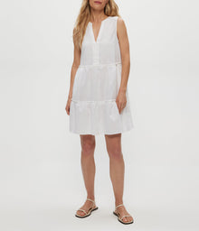 Sandra Linen Dress | White