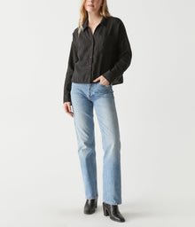 Gracie Linen Shirt | Black