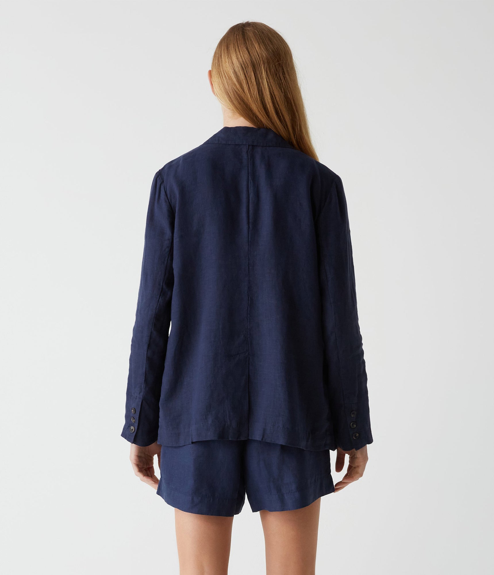 Lottie Linen Blazer | Nocturnal