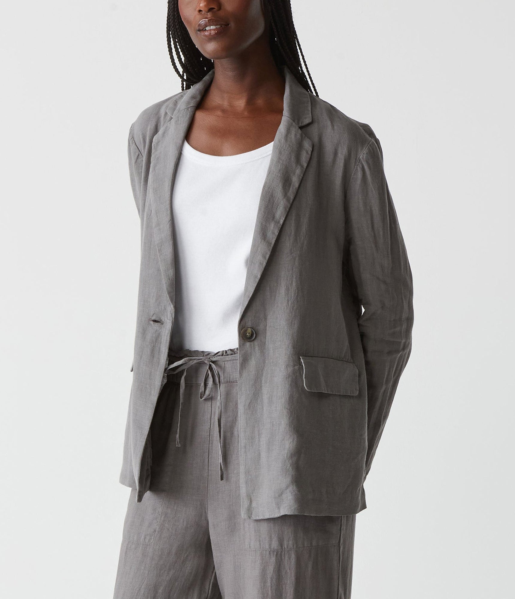 Lottie Linen Blazer | Oxide