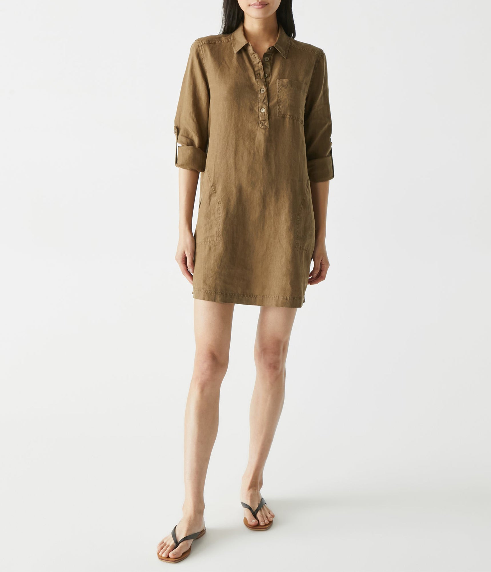 Eleanor Linen Shirt Dress | Dolma