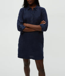 Eleanor Linen Shirt Dress | Nocturnal