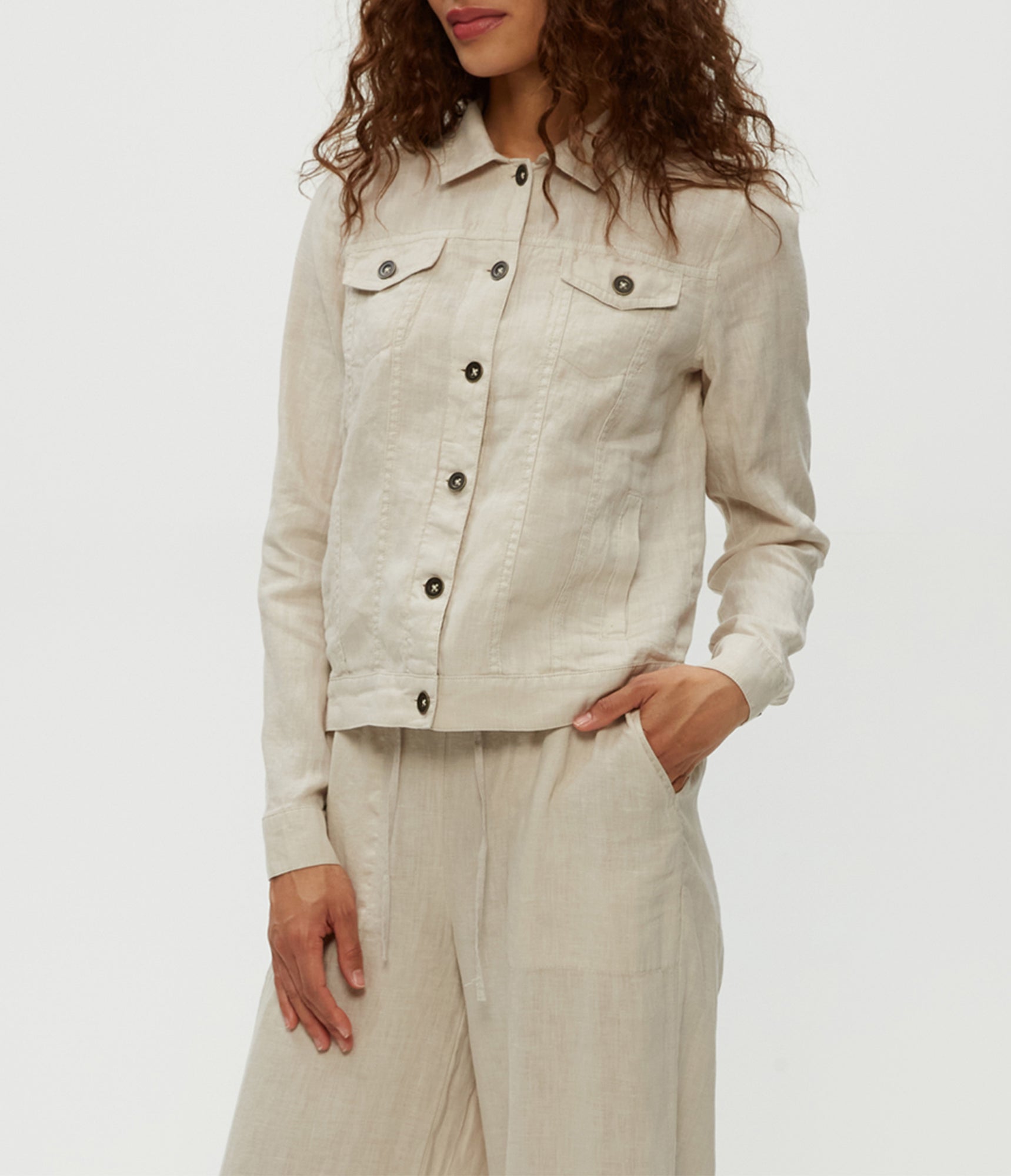 Jean Linen Jacket | Windchime