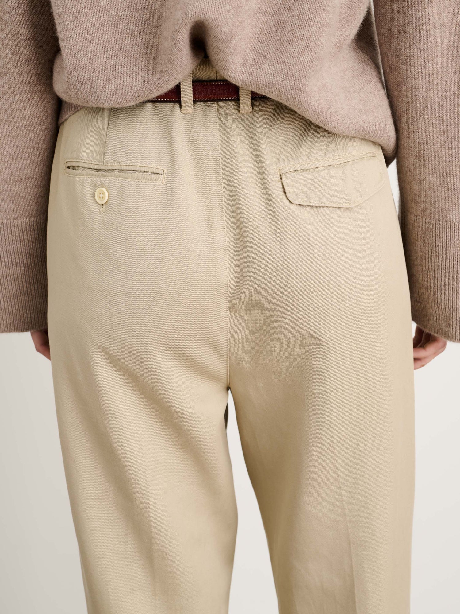 Women | Keaton Double Pleat Pant | Twill Putty