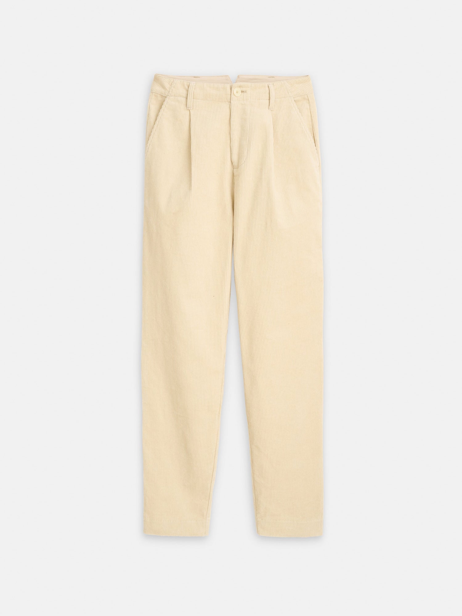 Women | Boy Pant | Corduroy Almond Milk
