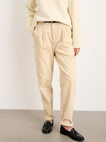 Women | Boy Pant | Corduroy Almond Milk