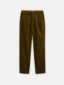 Women | Boy Pant | Corduroy Dark Olive