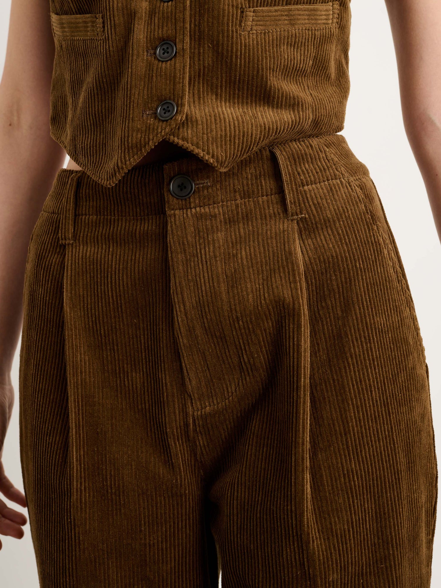 Women | Boy Pant | Corduroy Saddle