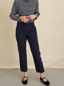 Women | Neil Utility Straight Leg Pant | Washed Navy