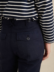 Women | Neil Utility Straight Leg Pant | Washed Navy