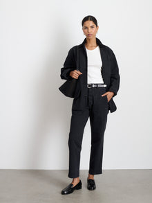 Women | Neil Pant | Herringbone Washed Black