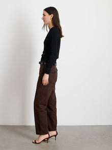 Women | Neil Pant | Herringbone Espresso