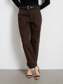 Women | Neil Pant | Herringbone Espresso