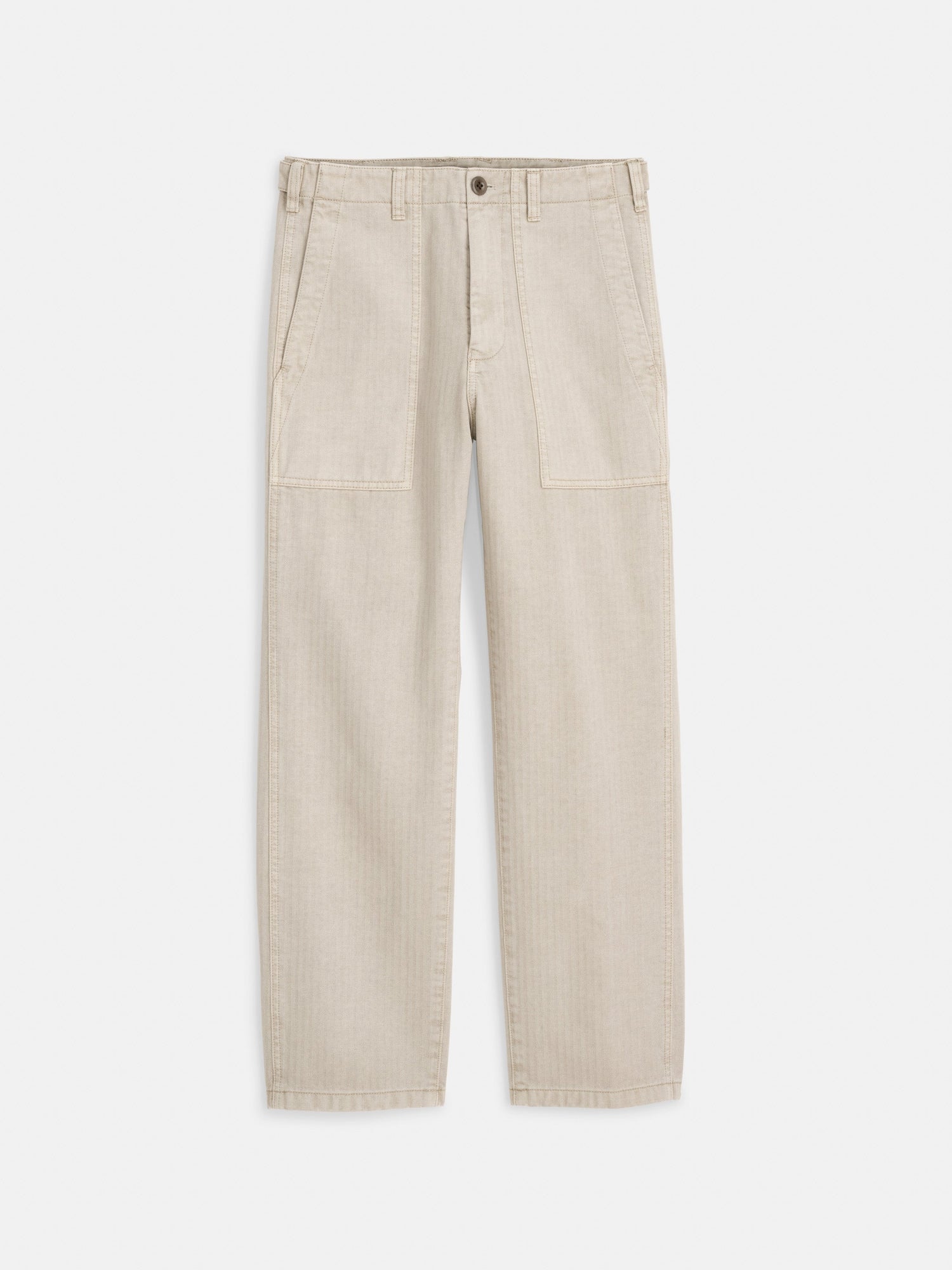 Women | Neil Pant in Herringbone | Putty