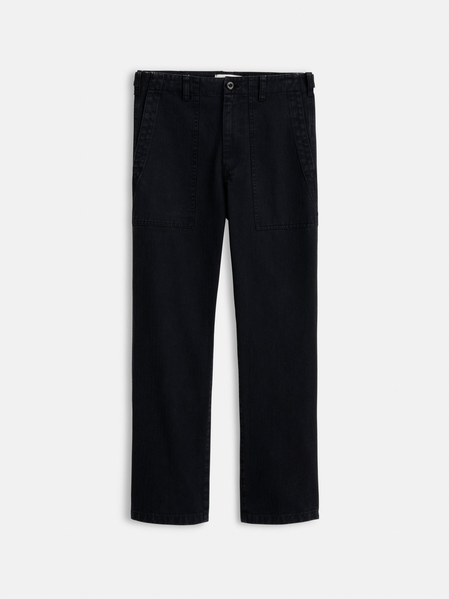 Women | Neil Pant | Herringbone Washed Black